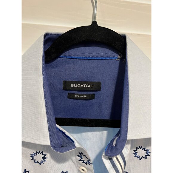 Bugatchi Stitched Button Up Dress Shirt - Size M - Picture 3 of 4